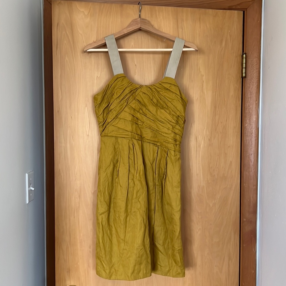 J Crew Yellow Cocktail Dress